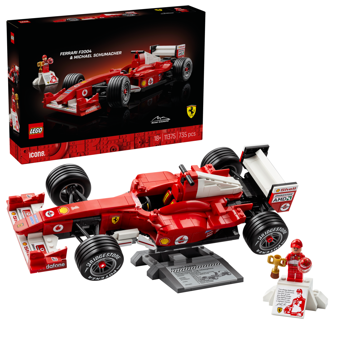 LEGO 11375 ICONS Ferrari F2004 & Michael Schumacher