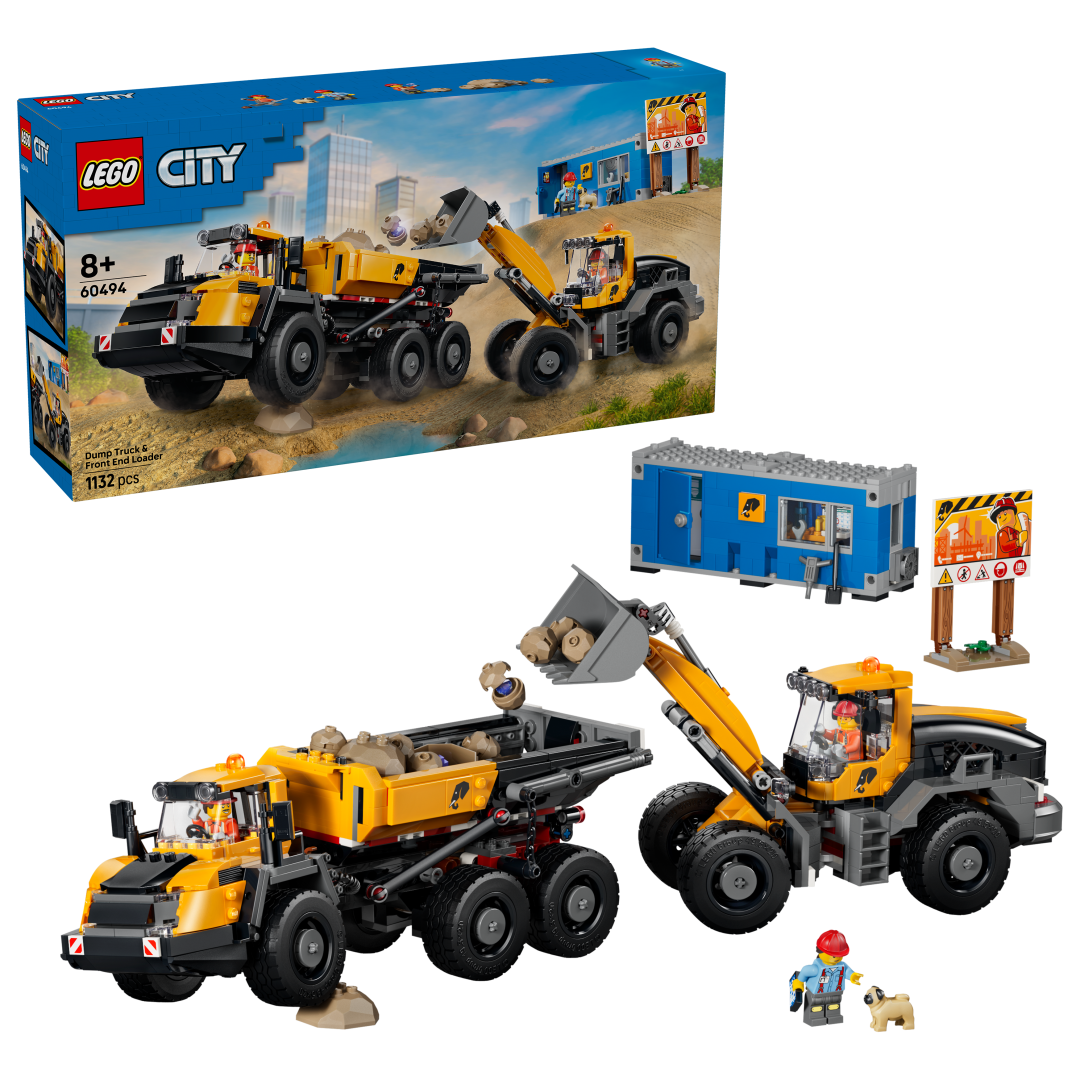 LEGO City 60494 Dump Truck & Front End Loader