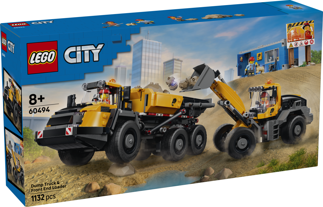 LEGO City 60494 Dump Truck & Front End Loader