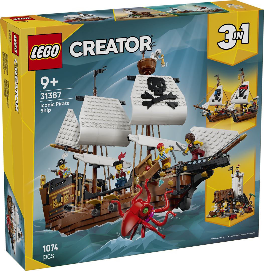 LEGO Creator 3-in-1 31387 Iconic Pirate Ship