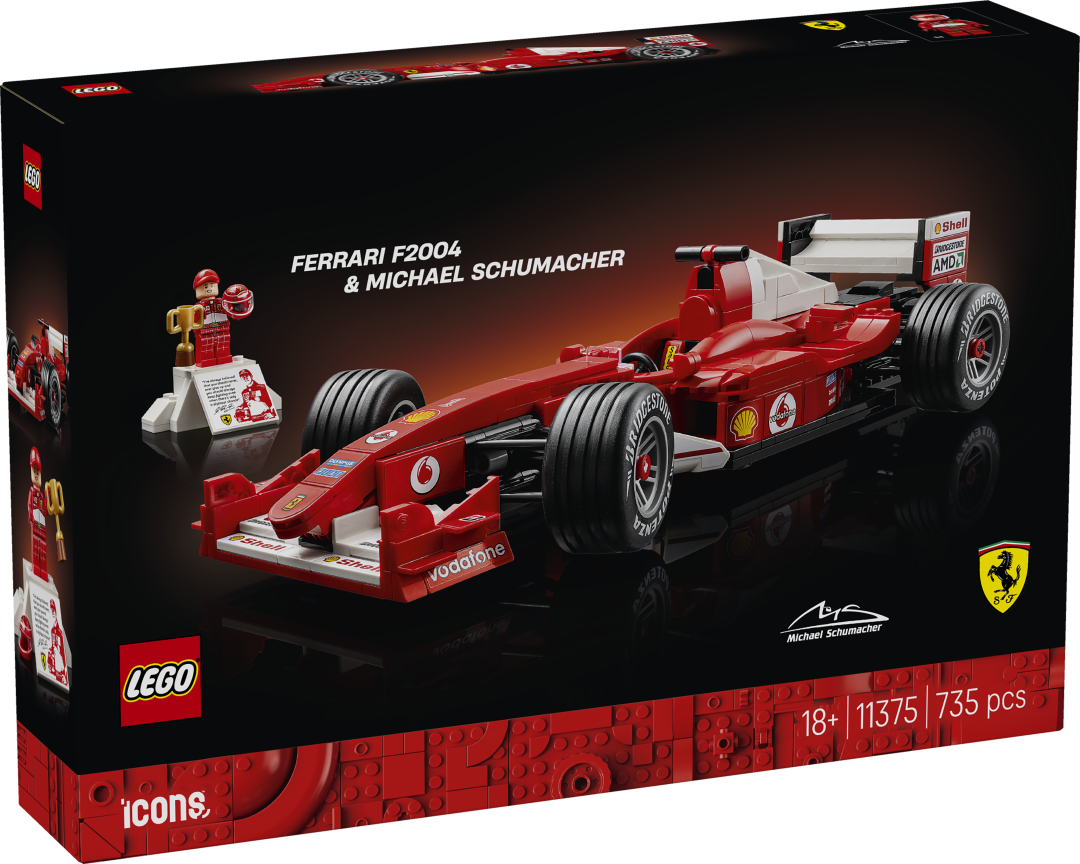 LEGO 11375 ICONS Ferrari F2004 & Michael Schumacher