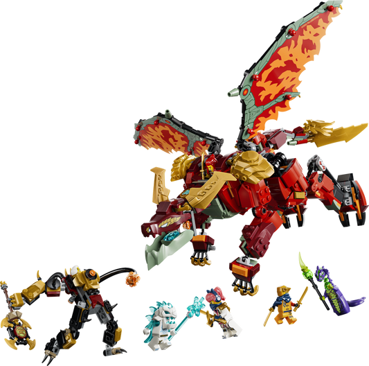 LEGO NINJAGO 71868 Wyldfyre's Transforming Dragon Mech