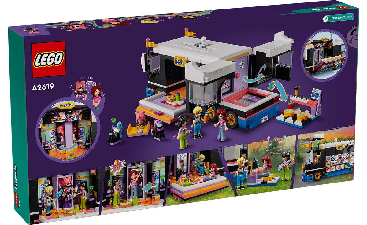 LEGO Friends 42619 Pop Star Music Tour Bus