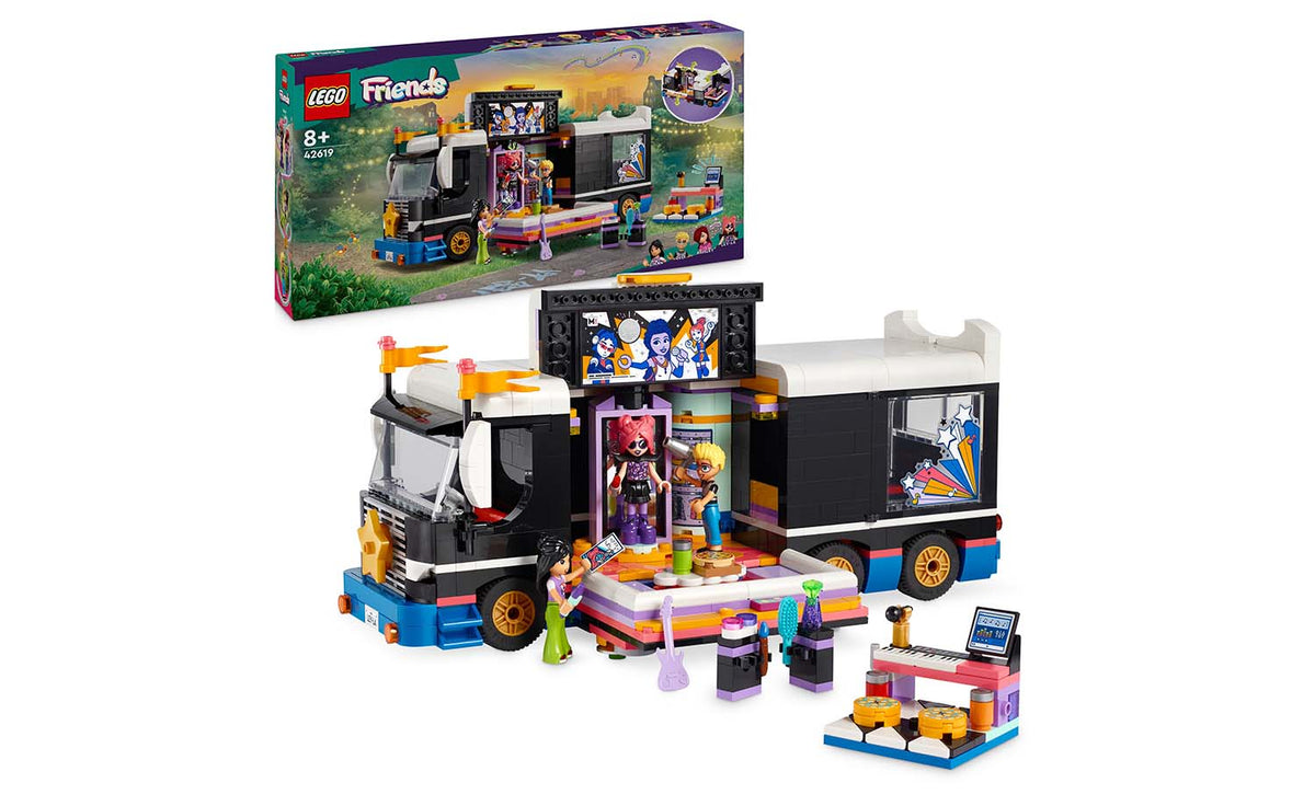 LEGO Friends 42619 Pop Star Music Tour Bus