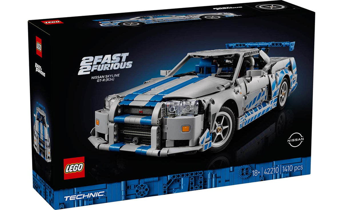 LEGO Technic 42210 2 Fast 2 Furious Nissan Skyline GT-R (R34) Car